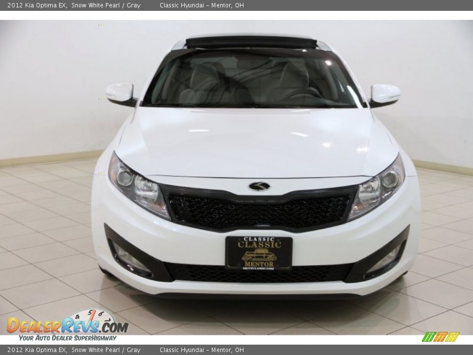 2012 Kia Optima EX Snow White Pearl / Gray Photo #2