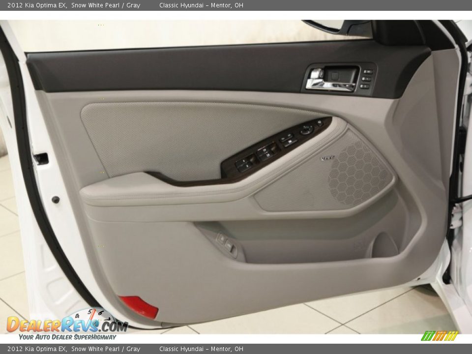 2012 Kia Optima EX Snow White Pearl / Gray Photo #4