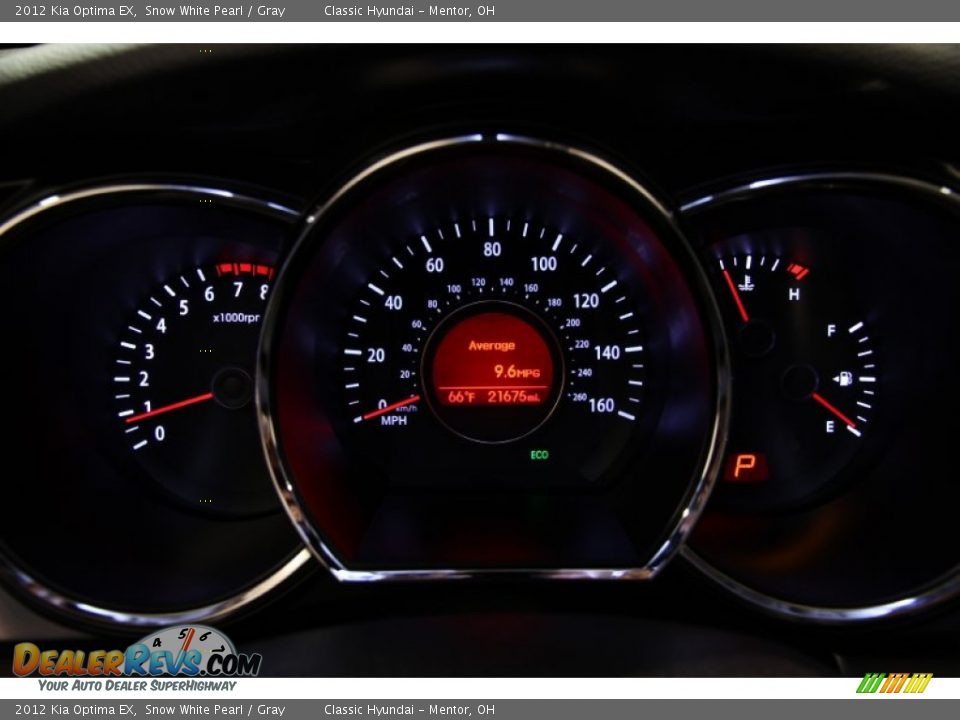 2012 Kia Optima EX Snow White Pearl / Gray Photo #8