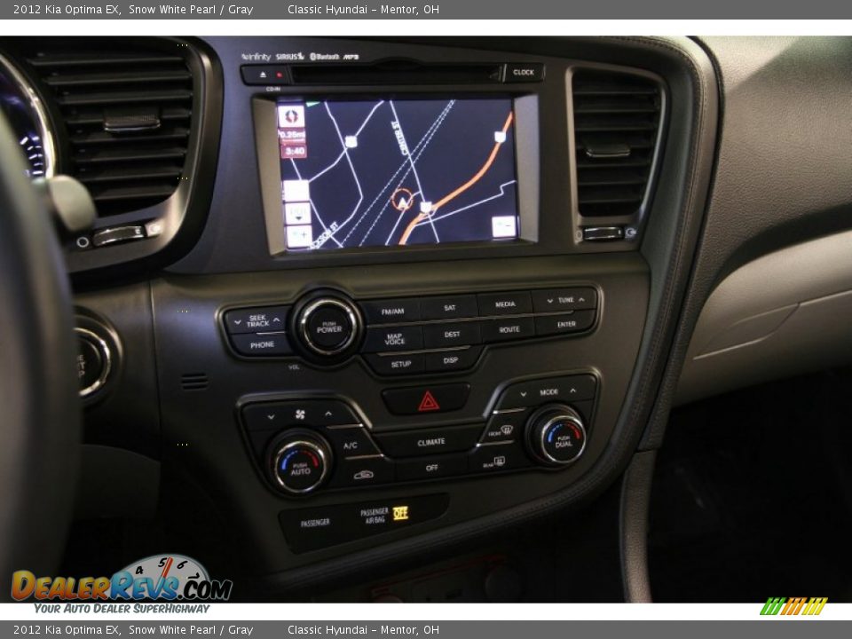 2012 Kia Optima EX Snow White Pearl / Gray Photo #9