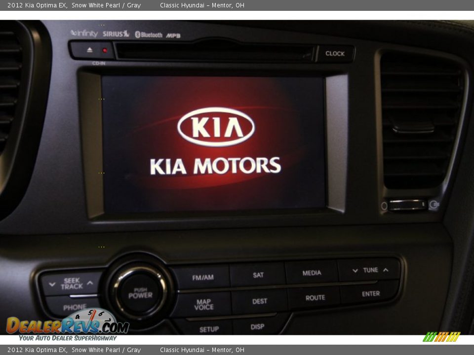 2012 Kia Optima EX Snow White Pearl / Gray Photo #10