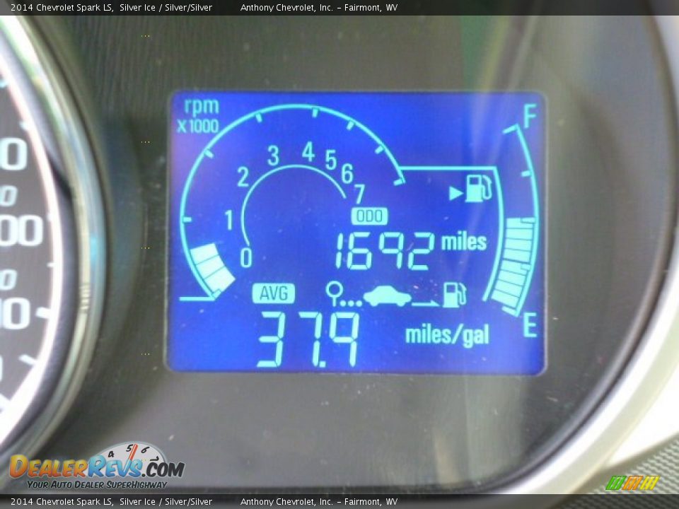 2014 Chevrolet Spark LS Silver Ice / Silver/Silver Photo #20