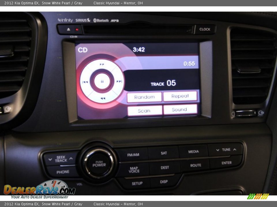 2012 Kia Optima EX Snow White Pearl / Gray Photo #14