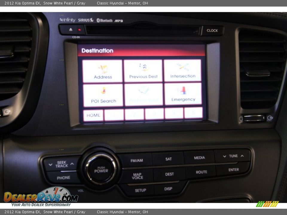 2012 Kia Optima EX Snow White Pearl / Gray Photo #15