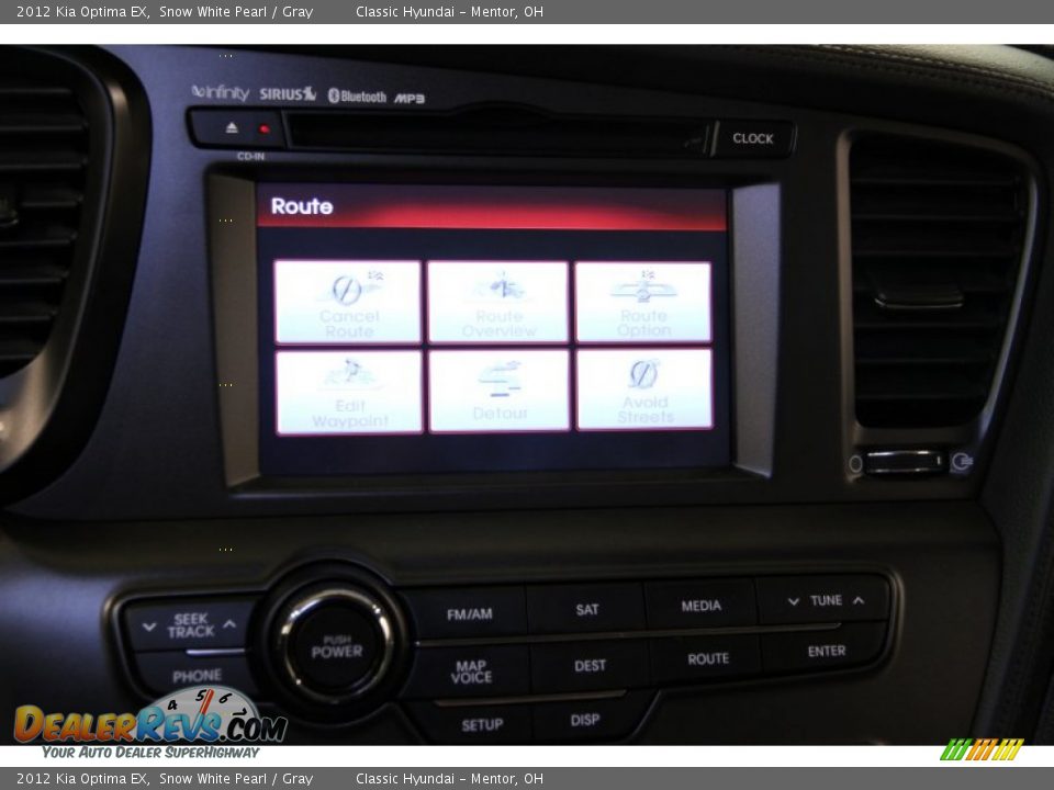 2012 Kia Optima EX Snow White Pearl / Gray Photo #16