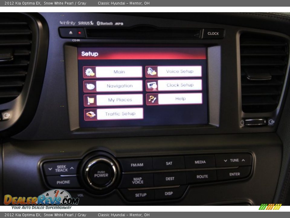 2012 Kia Optima EX Snow White Pearl / Gray Photo #17