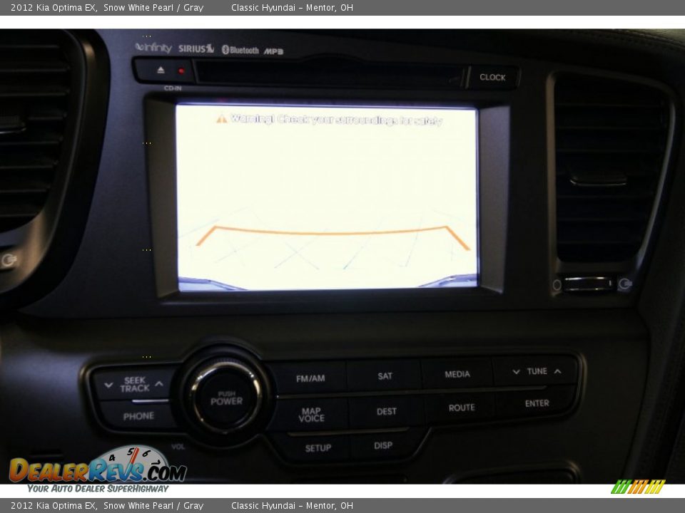 2012 Kia Optima EX Snow White Pearl / Gray Photo #19