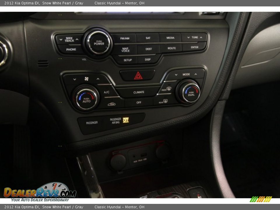 2012 Kia Optima EX Snow White Pearl / Gray Photo #20