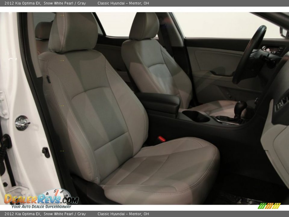 2012 Kia Optima EX Snow White Pearl / Gray Photo #22