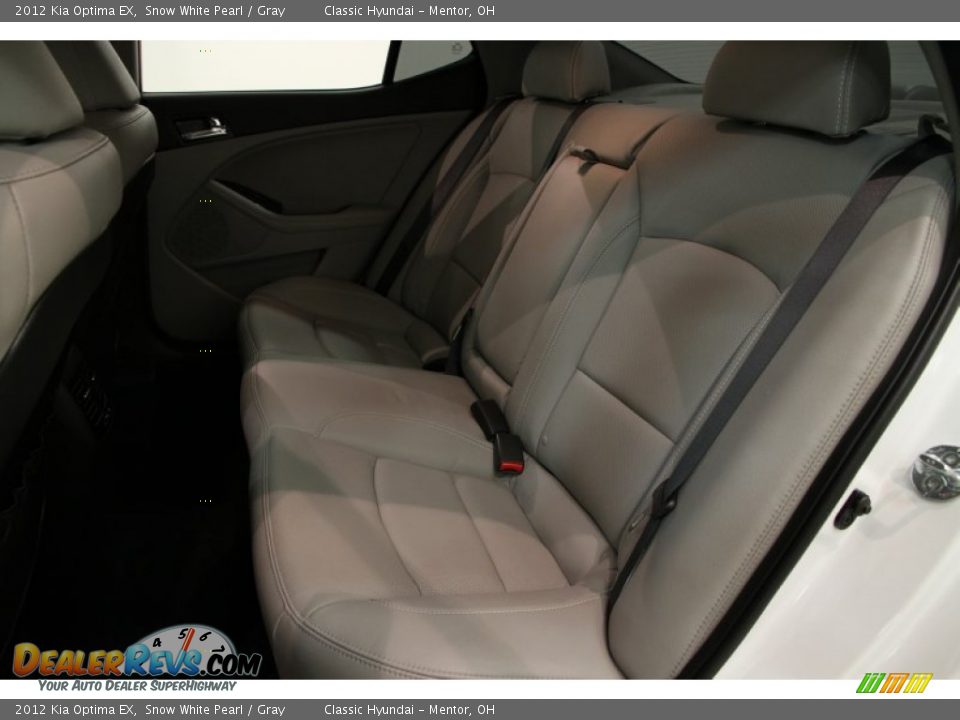 2012 Kia Optima EX Snow White Pearl / Gray Photo #24