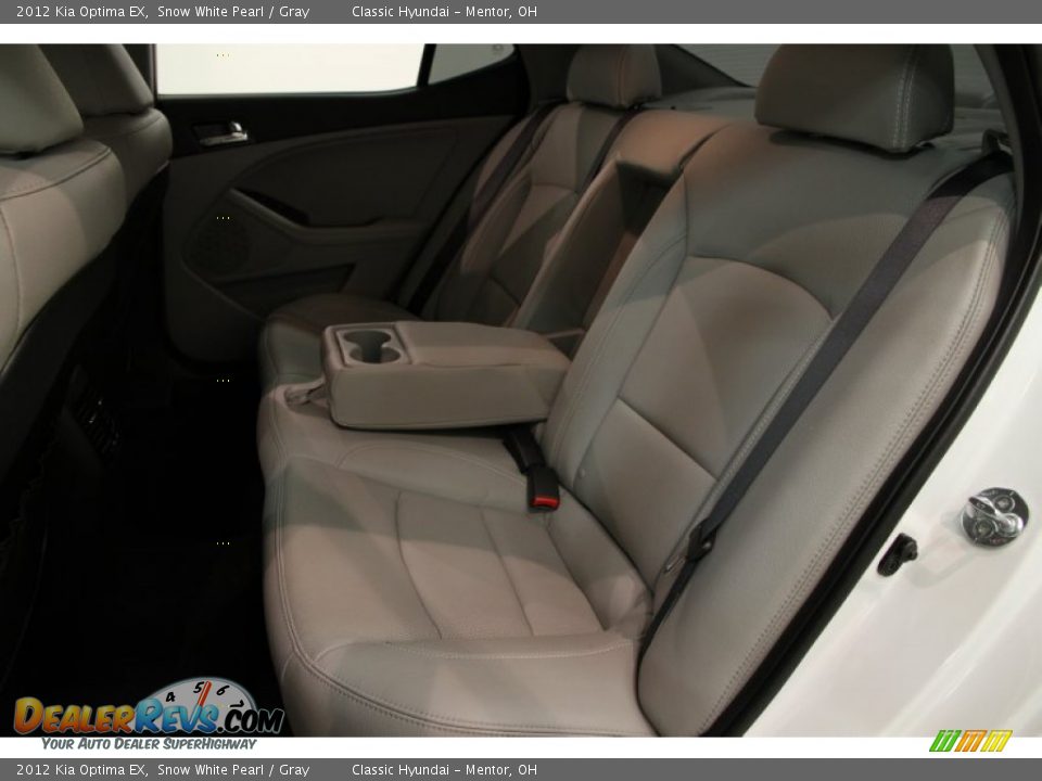 2012 Kia Optima EX Snow White Pearl / Gray Photo #25