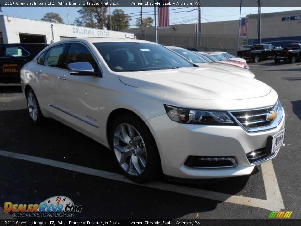 2014 Chevrolet Impala LTZ White Diamond Tricoat / Jet Black Photo #3