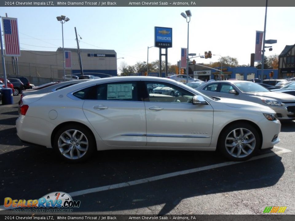 2014 Chevrolet Impala LTZ White Diamond Tricoat / Jet Black Photo #4