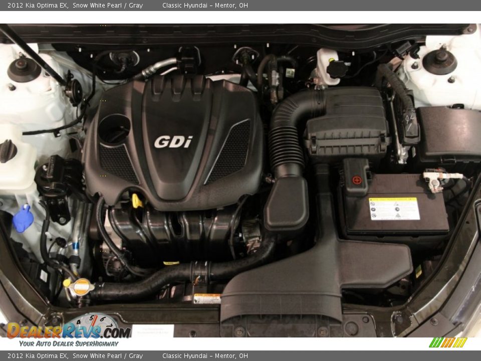 2012 Kia Optima EX Snow White Pearl / Gray Photo #27