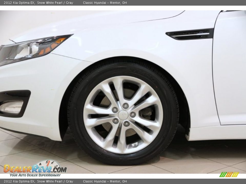 2012 Kia Optima EX Snow White Pearl / Gray Photo #28