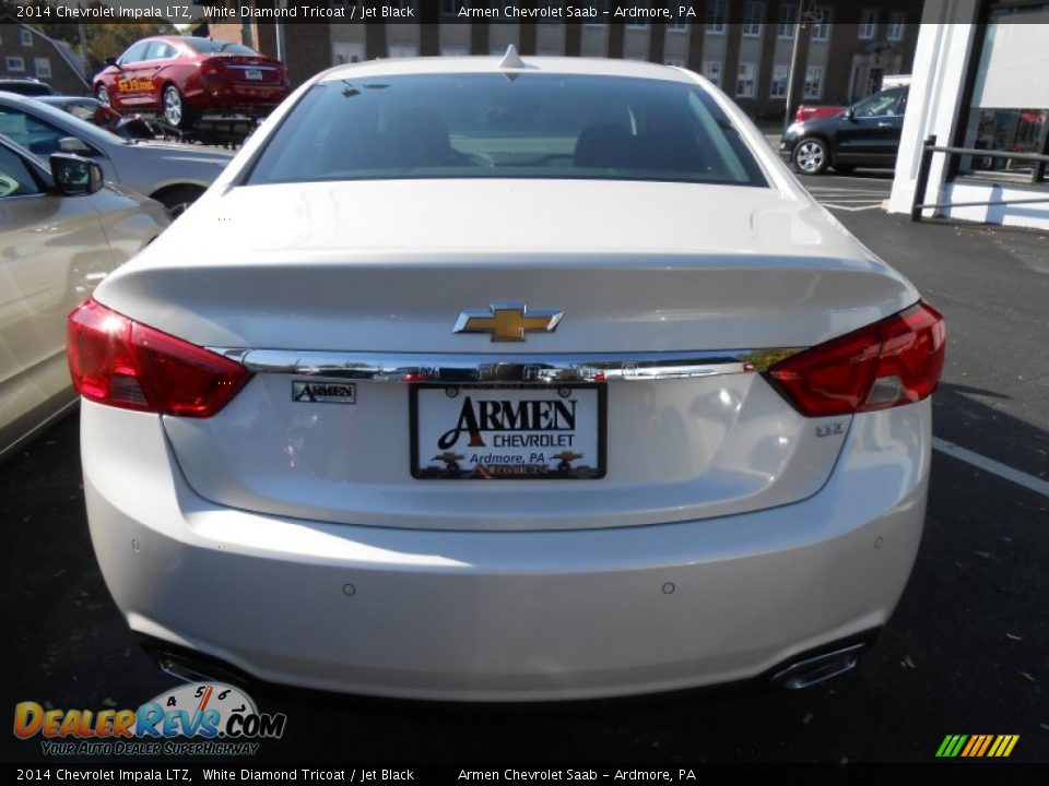 2014 Chevrolet Impala LTZ White Diamond Tricoat / Jet Black Photo #6