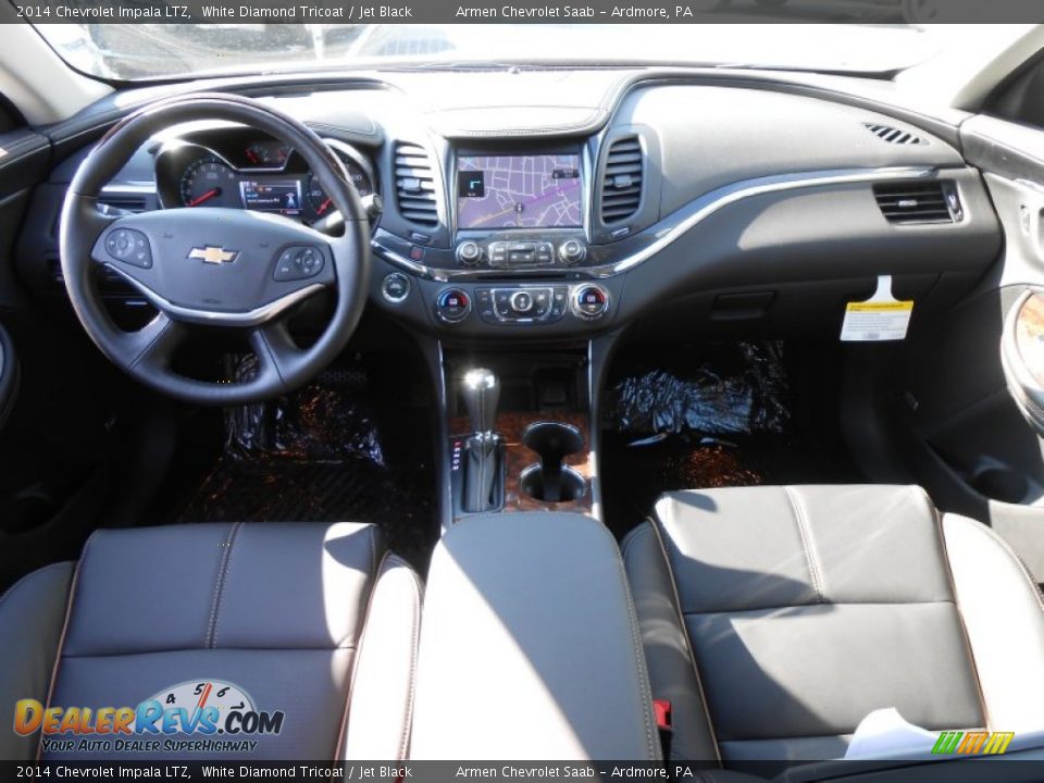 2014 Chevrolet Impala LTZ White Diamond Tricoat / Jet Black Photo #10
