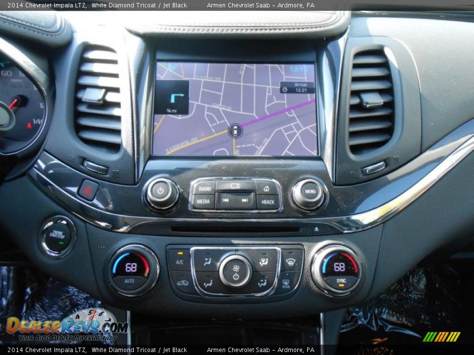 2014 Chevrolet Impala LTZ White Diamond Tricoat / Jet Black Photo #12