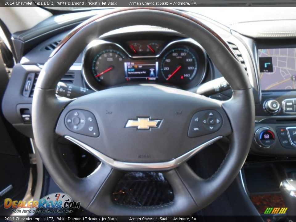 2014 Chevrolet Impala LTZ White Diamond Tricoat / Jet Black Photo #13