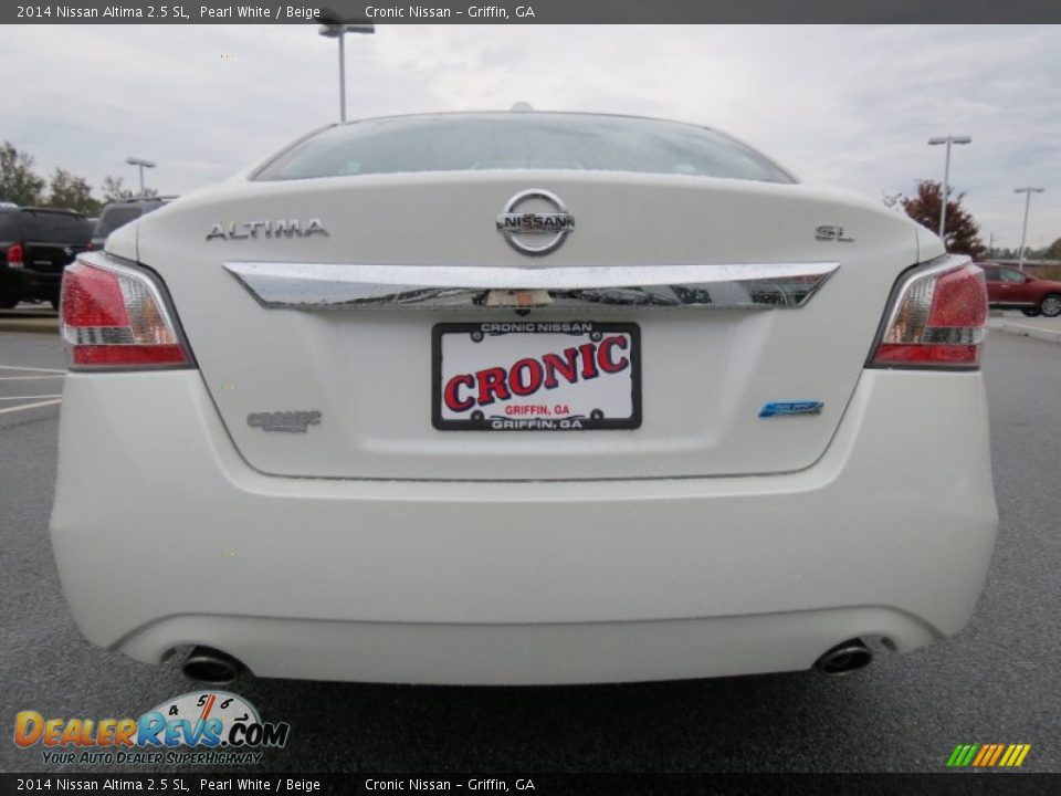 2014 Nissan Altima 2.5 SL Pearl White / Beige Photo #4