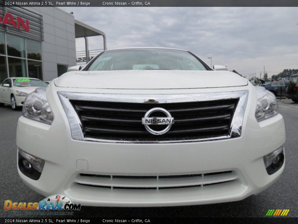 2014 Nissan Altima 2.5 SL Pearl White / Beige Photo #8
