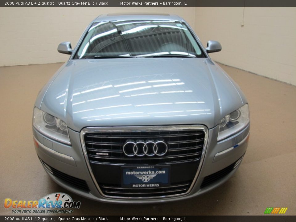 2008 Audi A8 L 4.2 quattro Quartz Gray Metallic / Black Photo #2
