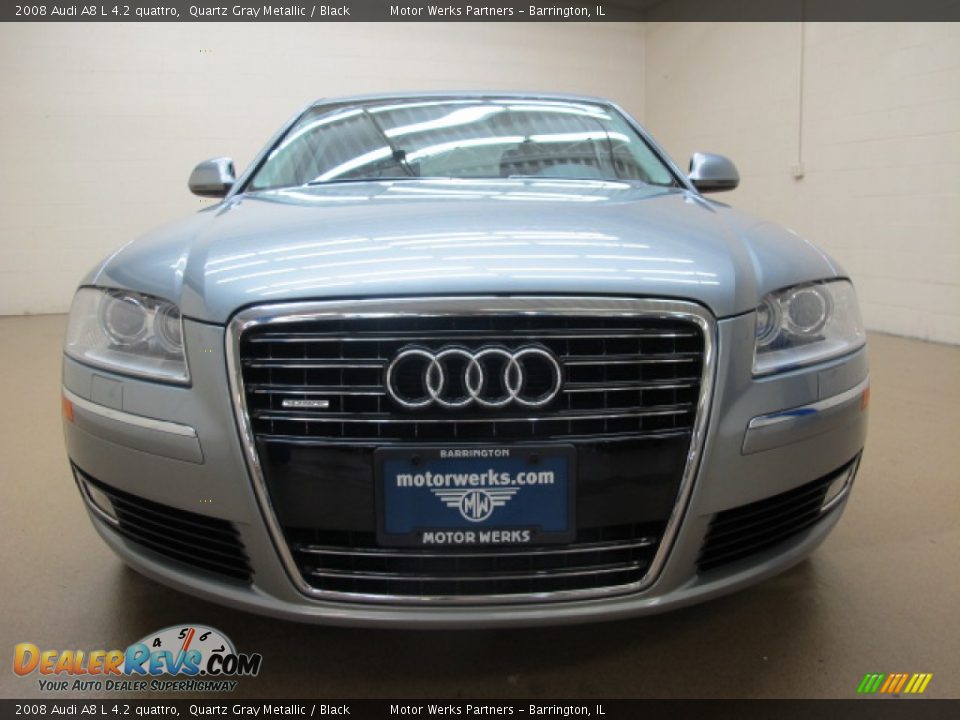 2008 Audi A8 L 4.2 quattro Quartz Gray Metallic / Black Photo #3