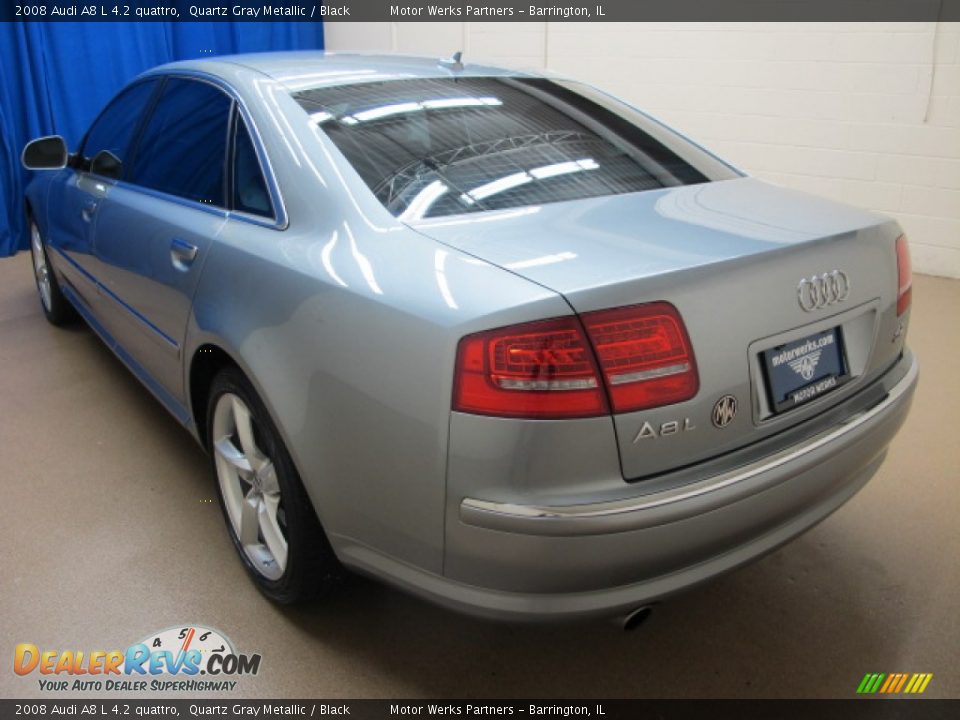 2008 Audi A8 L 4.2 quattro Quartz Gray Metallic / Black Photo #6