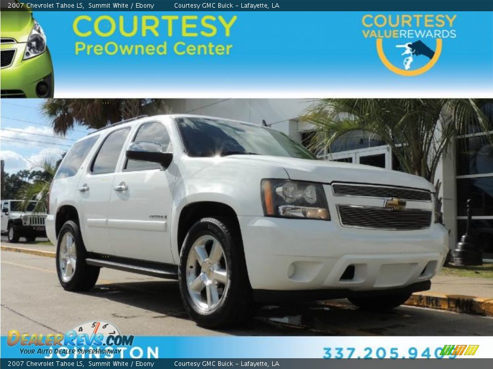 2007 Chevrolet Tahoe LS Summit White / Ebony Photo #1