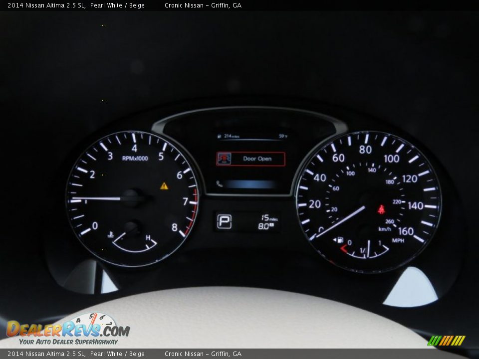 2014 Nissan Altima 2.5 SL Pearl White / Beige Photo #15