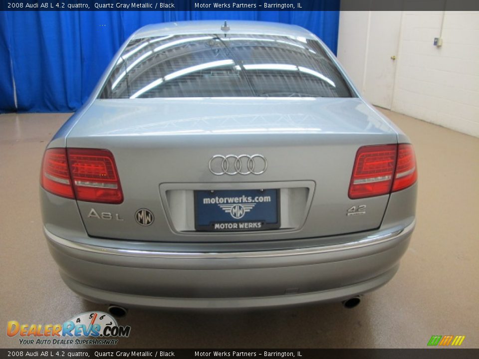 2008 Audi A8 L 4.2 quattro Quartz Gray Metallic / Black Photo #7