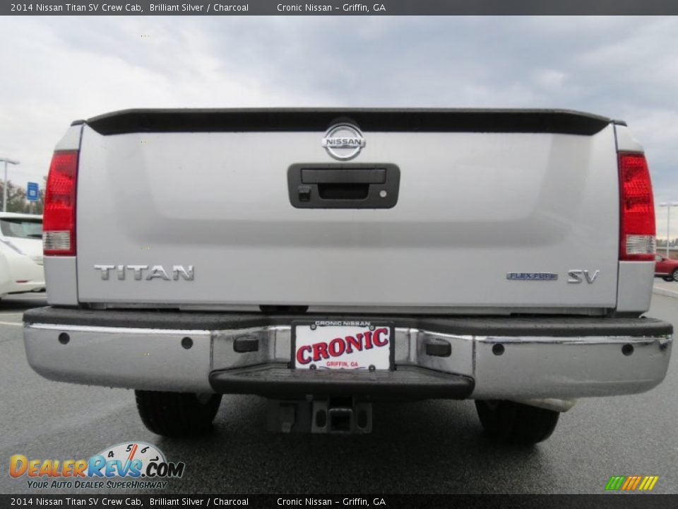 2014 Nissan Titan SV Crew Cab Brilliant Silver / Charcoal Photo #4