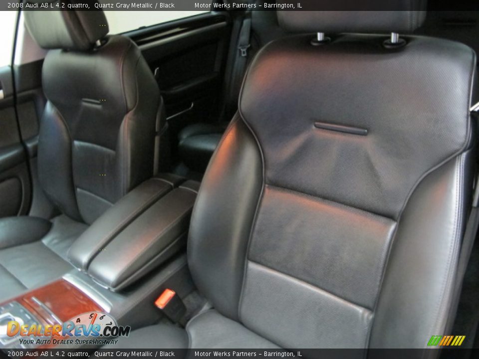2008 Audi A8 L 4.2 quattro Quartz Gray Metallic / Black Photo #18