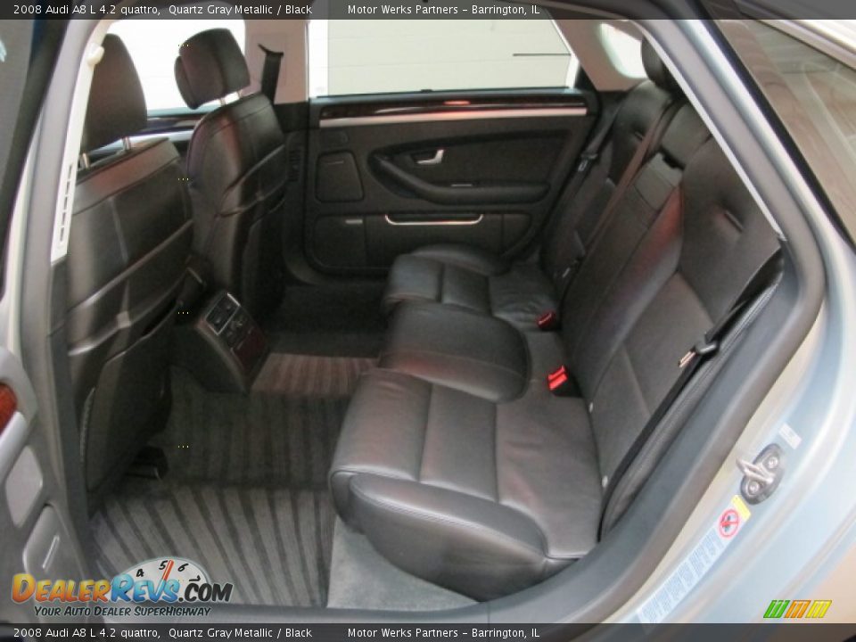 2008 Audi A8 L 4.2 quattro Quartz Gray Metallic / Black Photo #19