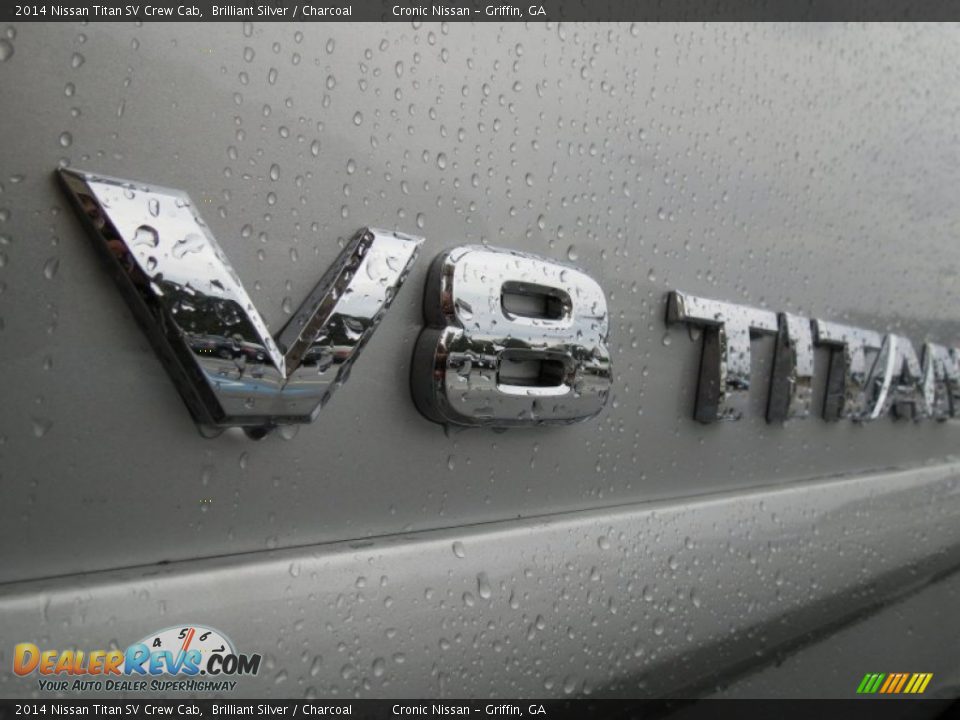 2014 Nissan Titan SV Crew Cab Brilliant Silver / Charcoal Photo #9