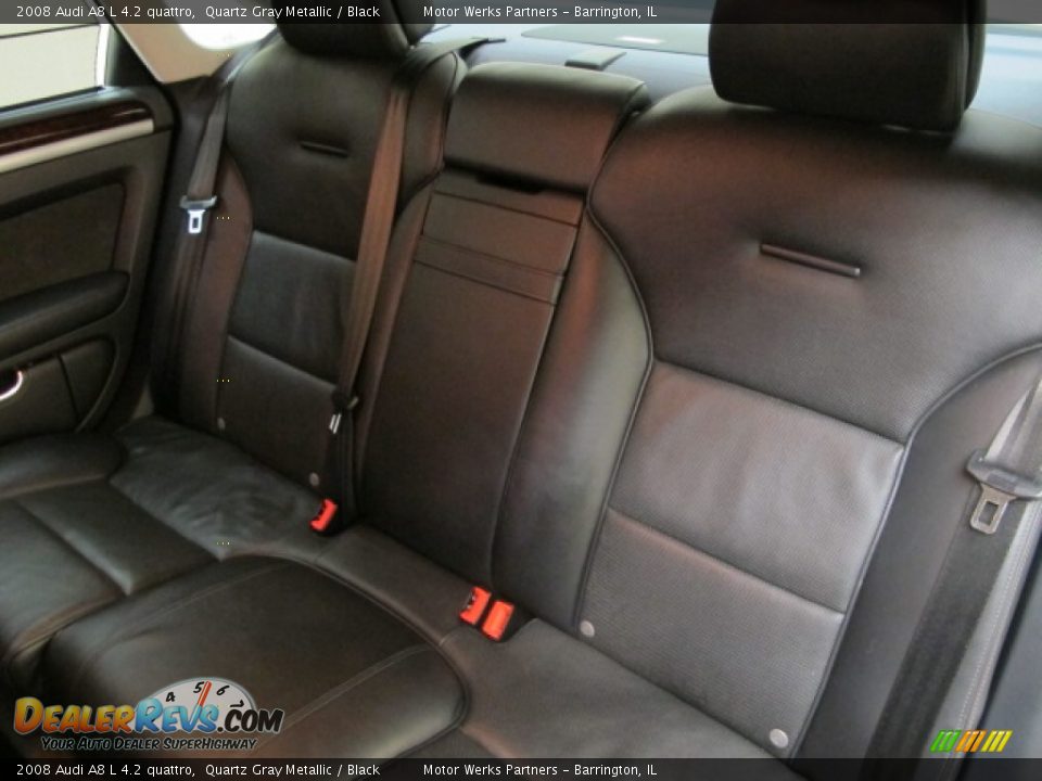 2008 Audi A8 L 4.2 quattro Quartz Gray Metallic / Black Photo #20