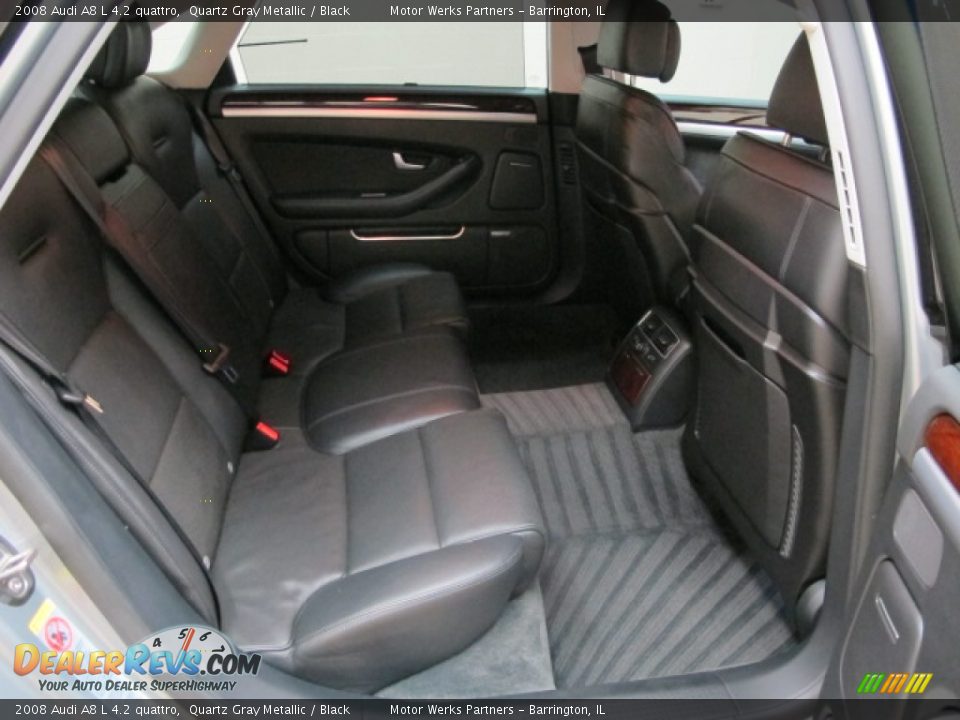 2008 Audi A8 L 4.2 quattro Quartz Gray Metallic / Black Photo #21