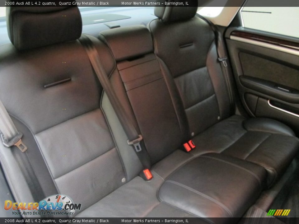 2008 Audi A8 L 4.2 quattro Quartz Gray Metallic / Black Photo #22