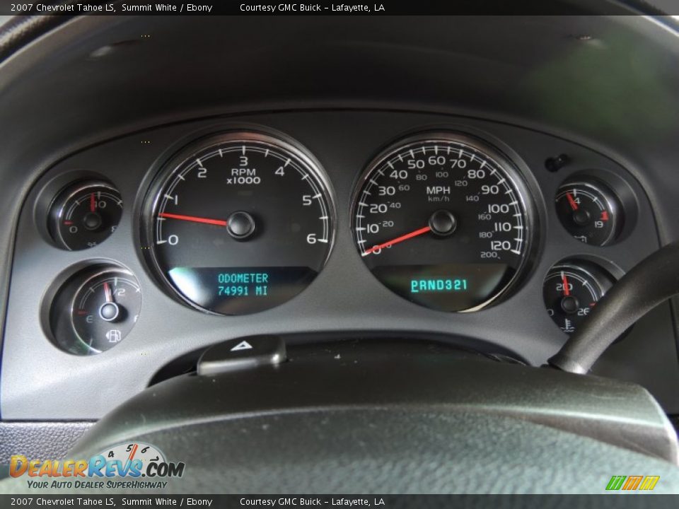 2007 Chevrolet Tahoe LS Summit White / Ebony Photo #16