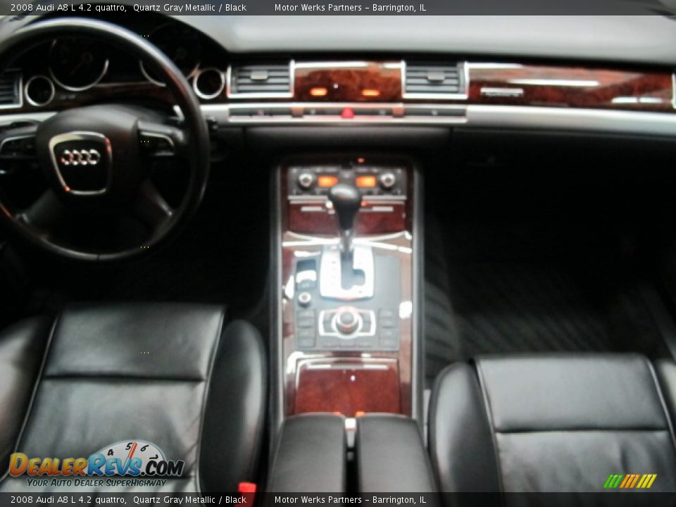 2008 Audi A8 L 4.2 quattro Quartz Gray Metallic / Black Photo #26