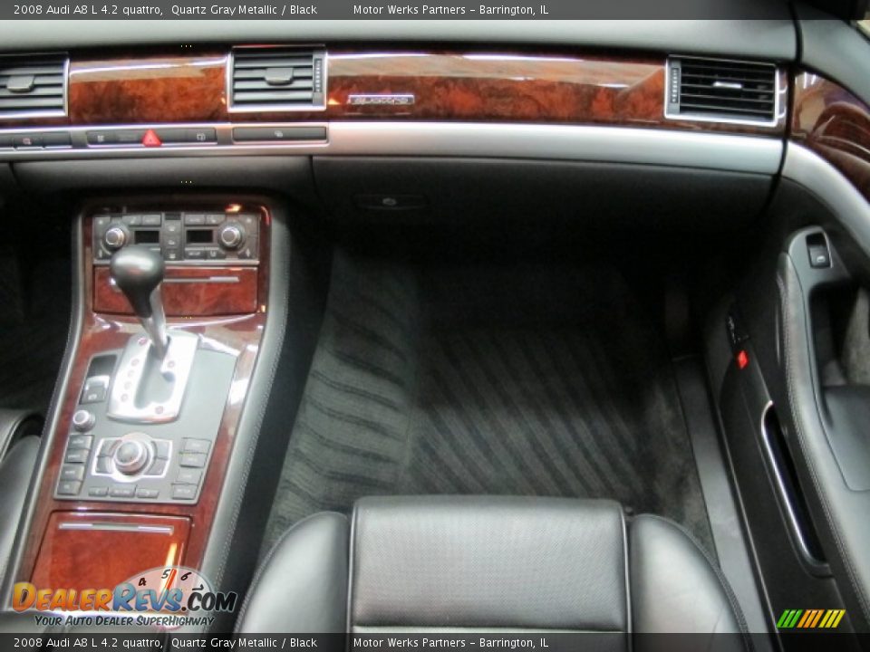 2008 Audi A8 L 4.2 quattro Quartz Gray Metallic / Black Photo #27