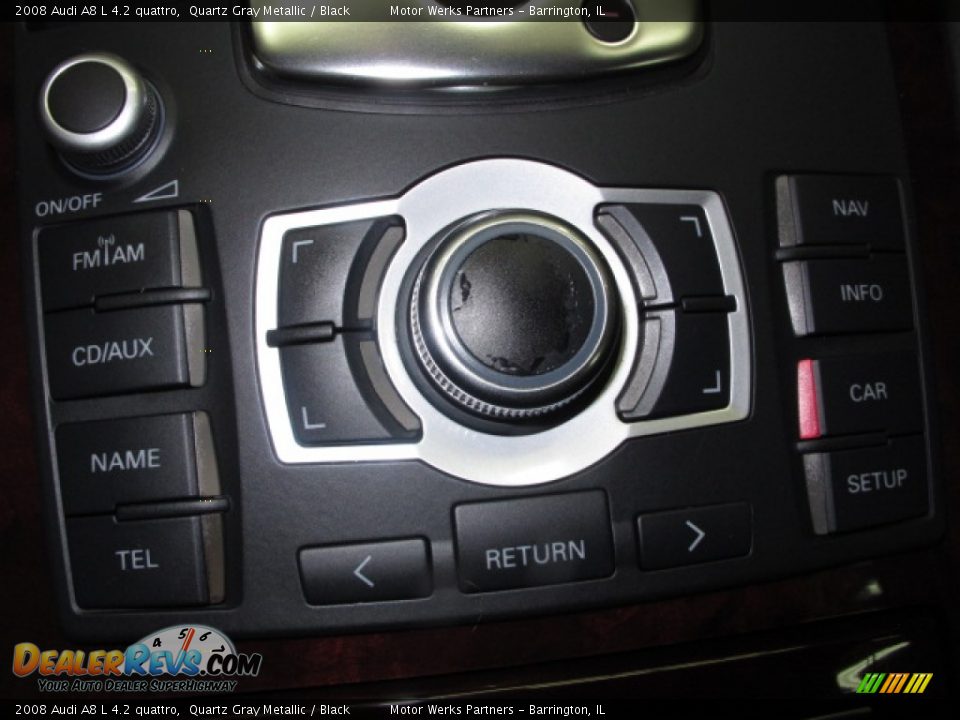 2008 Audi A8 L 4.2 quattro Quartz Gray Metallic / Black Photo #31