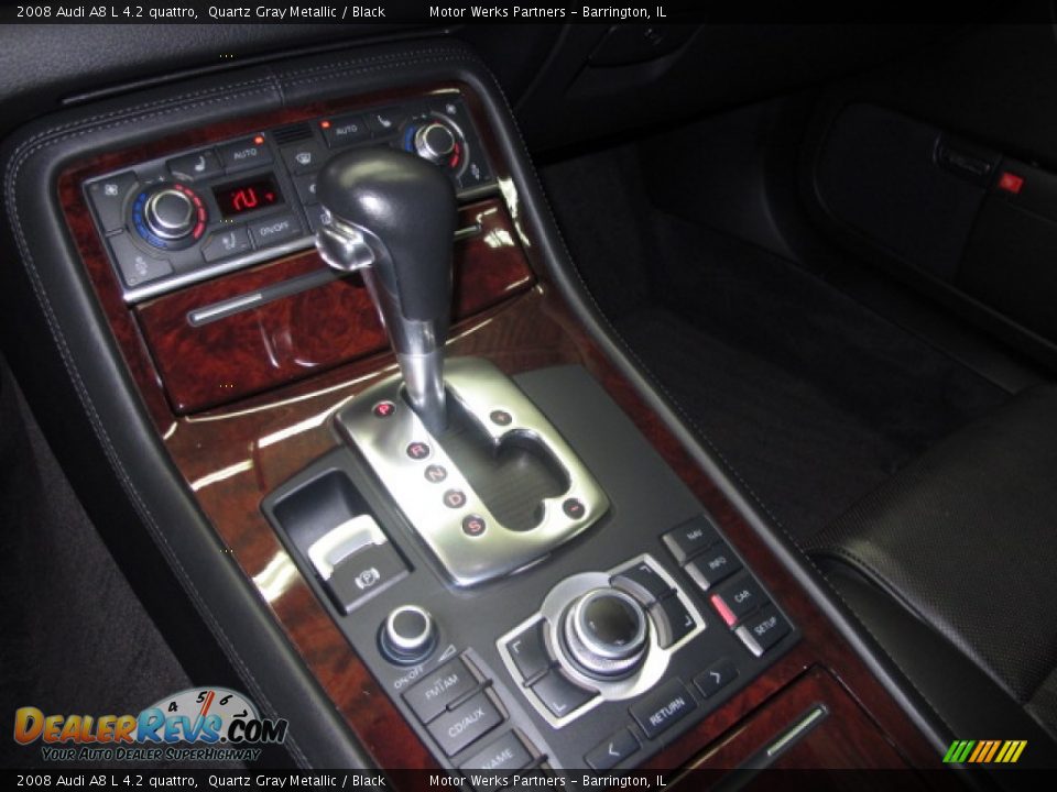 2008 Audi A8 L 4.2 quattro Quartz Gray Metallic / Black Photo #34