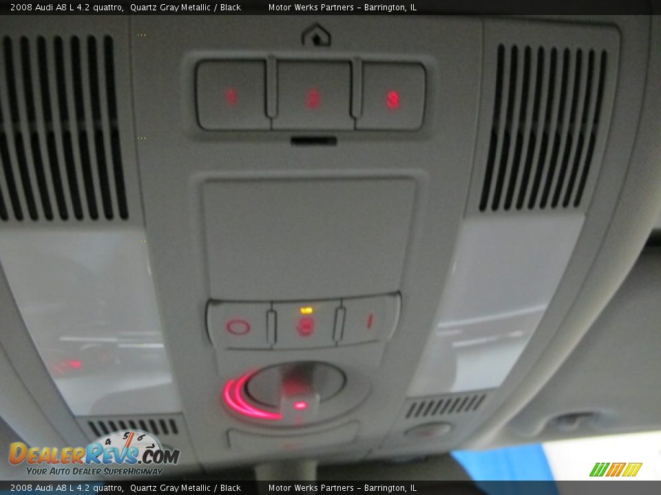 2008 Audi A8 L 4.2 quattro Quartz Gray Metallic / Black Photo #35