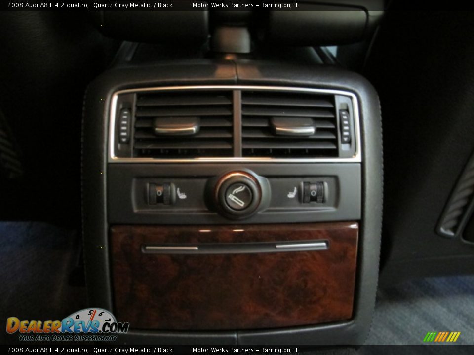 2008 Audi A8 L 4.2 quattro Quartz Gray Metallic / Black Photo #36