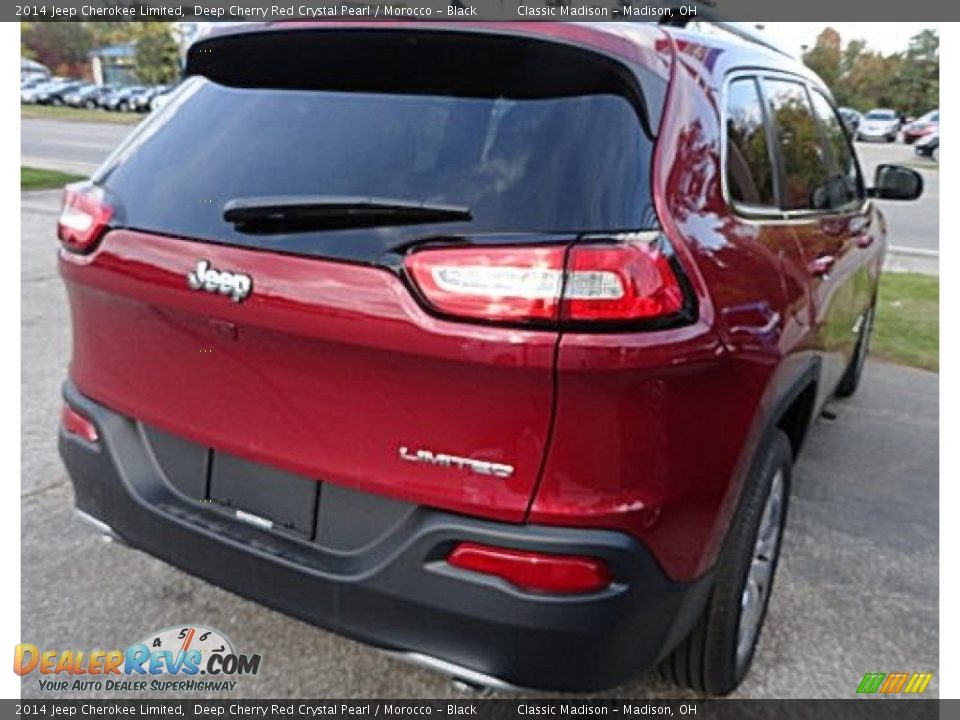 2014 Jeep Cherokee Limited Deep Cherry Red Crystal Pearl / Morocco - Black Photo #2