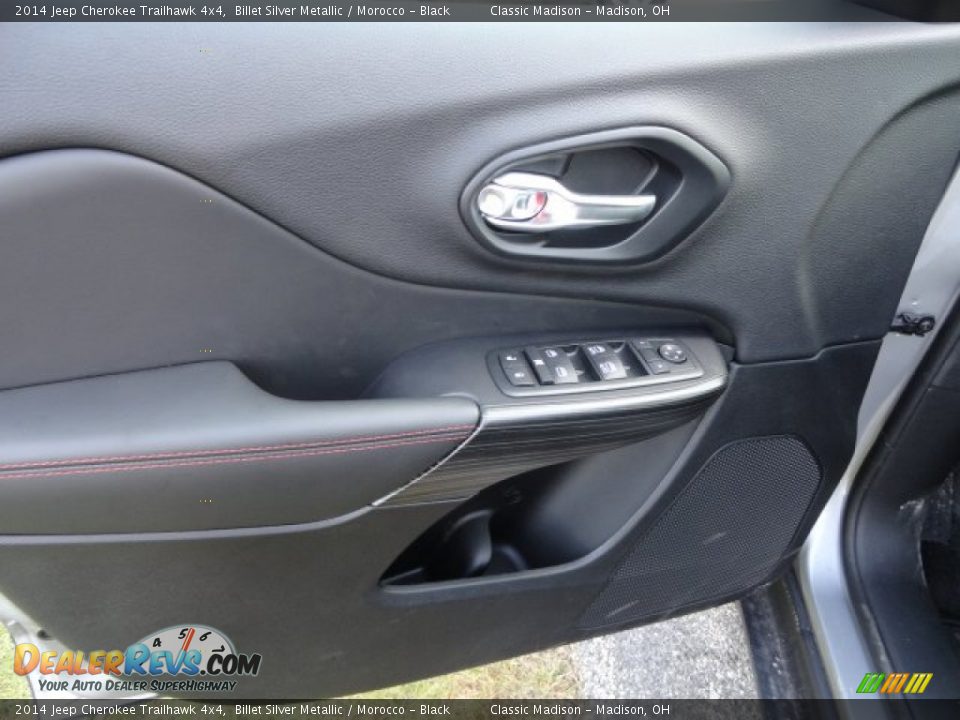 2014 Jeep Cherokee Trailhawk 4x4 Billet Silver Metallic / Morocco - Black Photo #2