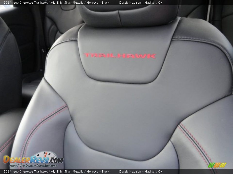 2014 Jeep Cherokee Trailhawk 4x4 Billet Silver Metallic / Morocco - Black Photo #4