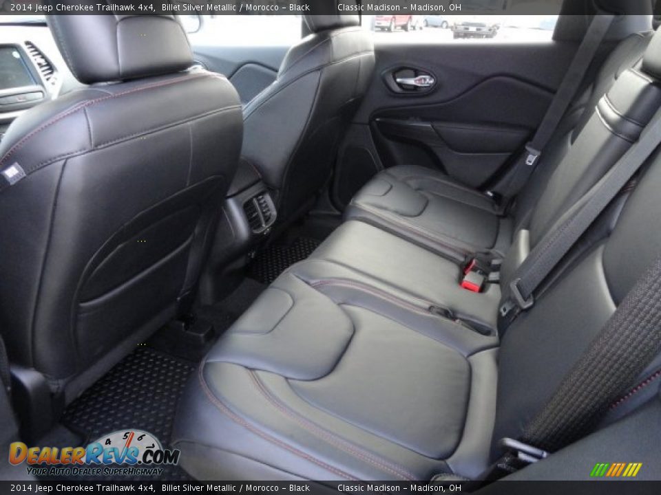 Rear Seat of 2014 Jeep Cherokee Trailhawk 4x4 Photo #8