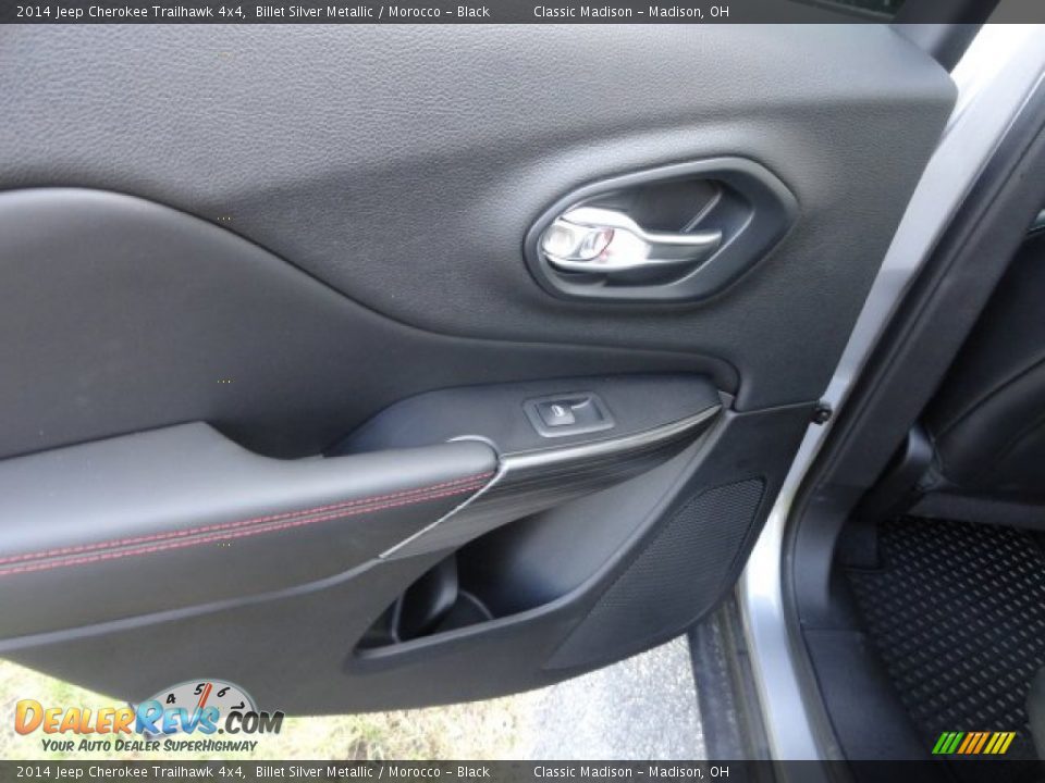 2014 Jeep Cherokee Trailhawk 4x4 Billet Silver Metallic / Morocco - Black Photo #9